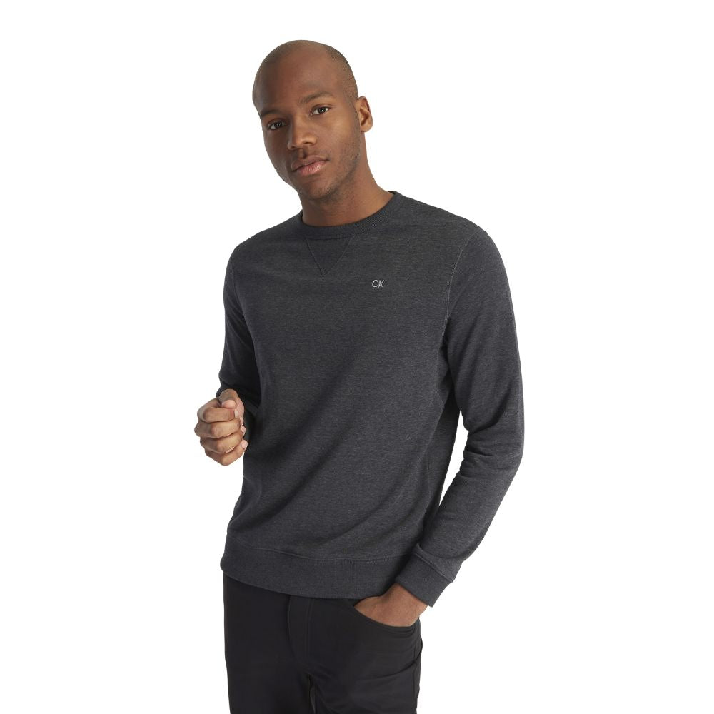 Calvin Klein Ohio Mens Golf Sweater 2025 C9693 - Charcoal