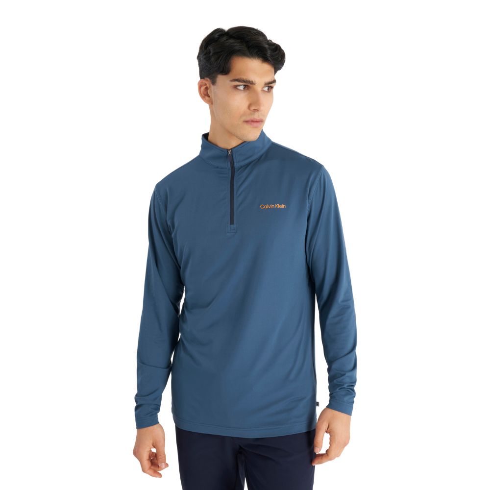 Calvin Klein Newport 1/2 Zip Pullover Golf Top 2024 C9924 - Engine Blue   