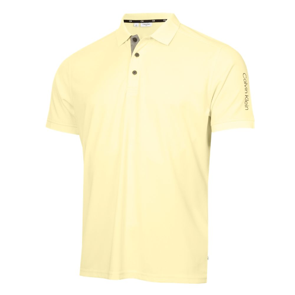 Calvin Klein Club Golf Polo Shirt 2025 C9951 - Lemon Lemon S