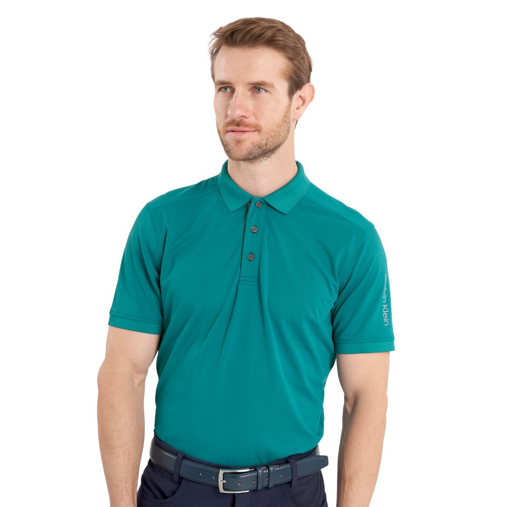 Calvin Klein Club Golf Polo Shirt 2025 C9951 - Sea Green