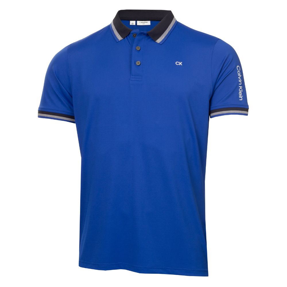 Calvin Klein Response Golf Polo Shirt C9986 Cobalt Blue S 