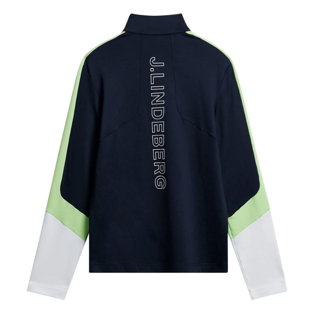 J Lindeberg Carl Mid Layer Mens Pullover Golf Top - Navy Blue   