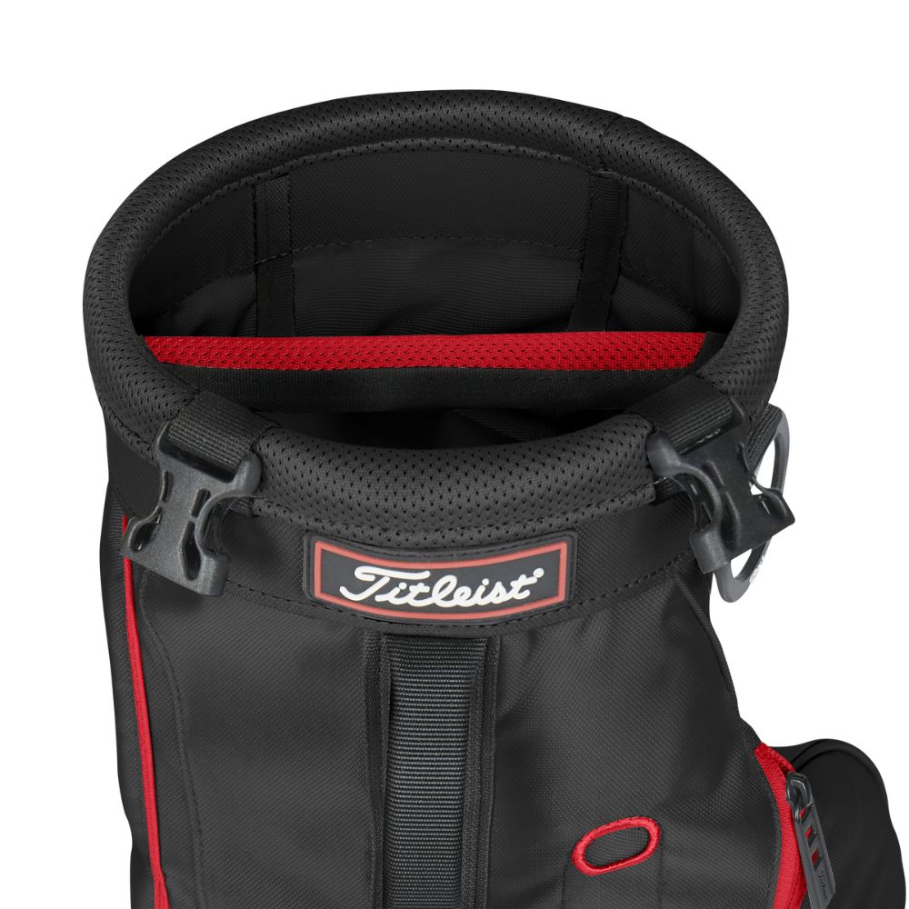 Titleist Golf Carry Bag 2025 - Black / Red