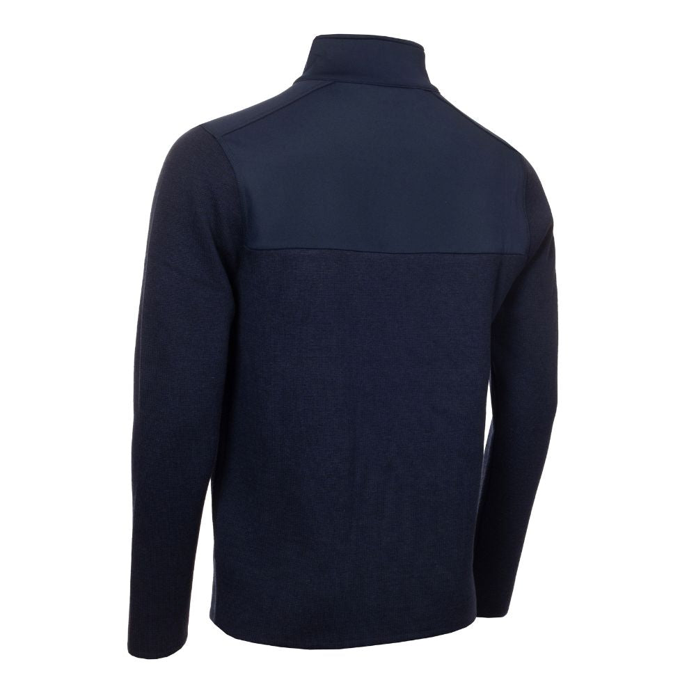 Calvin Klein Padera 1/4 Zip Hybrid Sweater 2024 CKMA24918 - Evening Blue Marl   