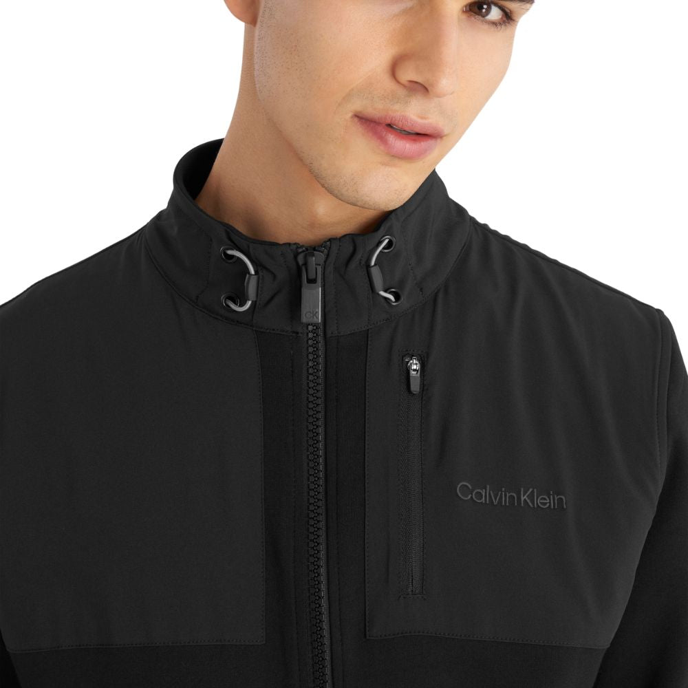 Calvin Klein Hyper Tech Full Zip Golf Jacket 2024 CKMA24920 - Black   