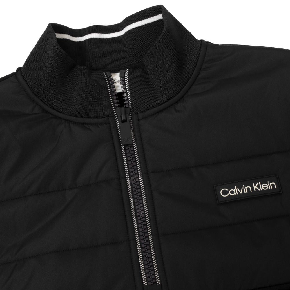 Calvin Klein Baylor Creek Hybrid 1/2 Zip Pullover Golf Top CKMA24924 - Black