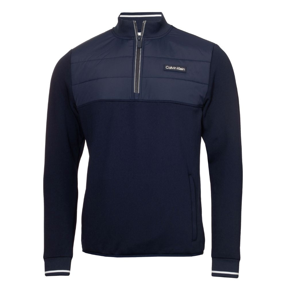 Calvin Klein Baylor Creek Hybrid 1/2 Zip Pullover Golf Top CKMA24924 - Evening Blue Evening Blue M