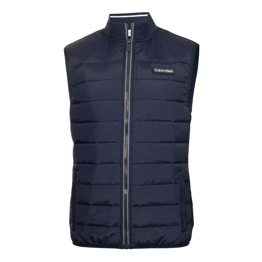 Calvin Klein Baylor Creek Hybrid Full Zip Golf Gilet 2024 CKMA24925 - Evening Blue Evening Blue M 