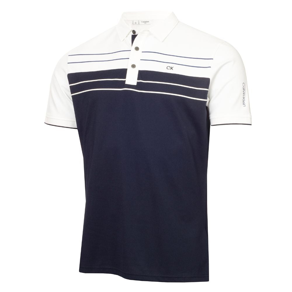 Calvin Klein Pinebrook Golf Polo Shirt 2025 CKMS25937 - Navy Navy M