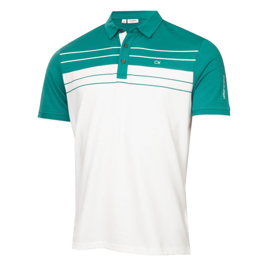 Calvin Klein Pinebrook Golf Polo Shirt 2025 CKMS25937 - White White M