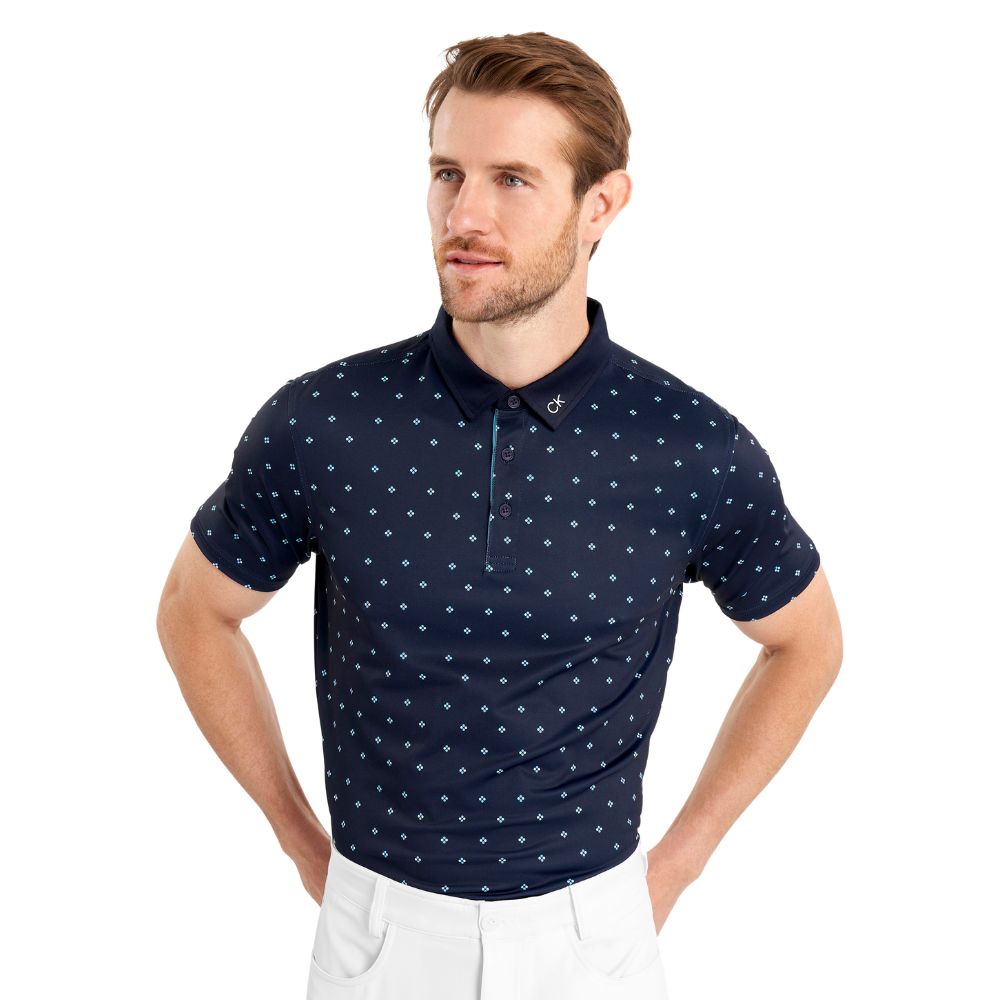 Calvin Klein Riverton Golf Polo Shirt 2025 CKMS25941 - Navy