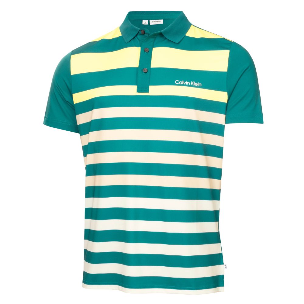 Calvin Klein Somerset Golf Polo Shirt 2025 CKMS25943 - Sea Green Sea Green M