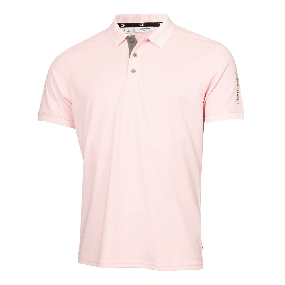 Calvin Klein Club Golf Polo Shirt C9951 Baby Pink S 