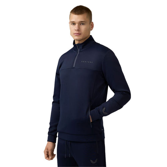 Castore Scuba 1/4 Zip Pullover Golf Top 2024 CMD40920-020 Midnight Navy 020 M 