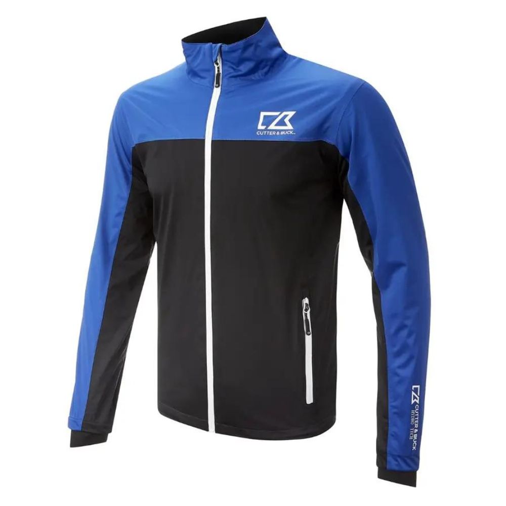 Cutter & Buck Stretch Golf Jacket Black/Royal S 