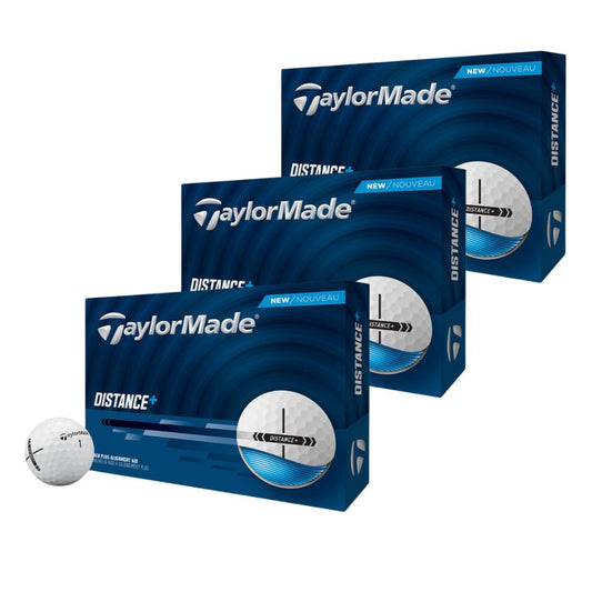 TaylorMade Distance+ Golf Balls 2025 - White - 3 for 2 Offer