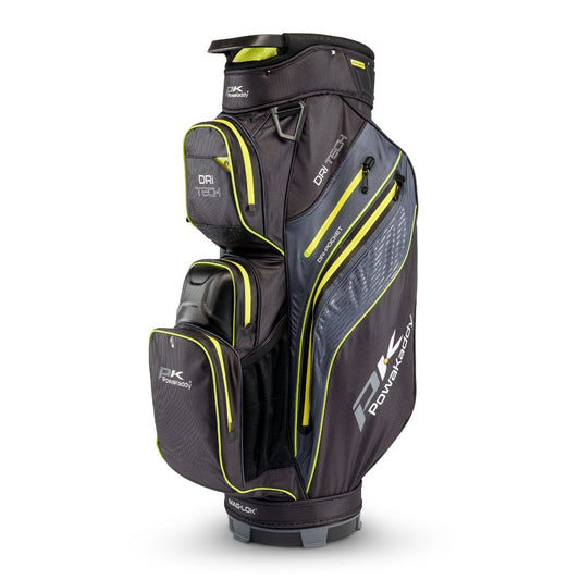 PowaKaddy Dri Tech Golf Cart Bag 2025 - Black / Lime Green Black / Lime Green