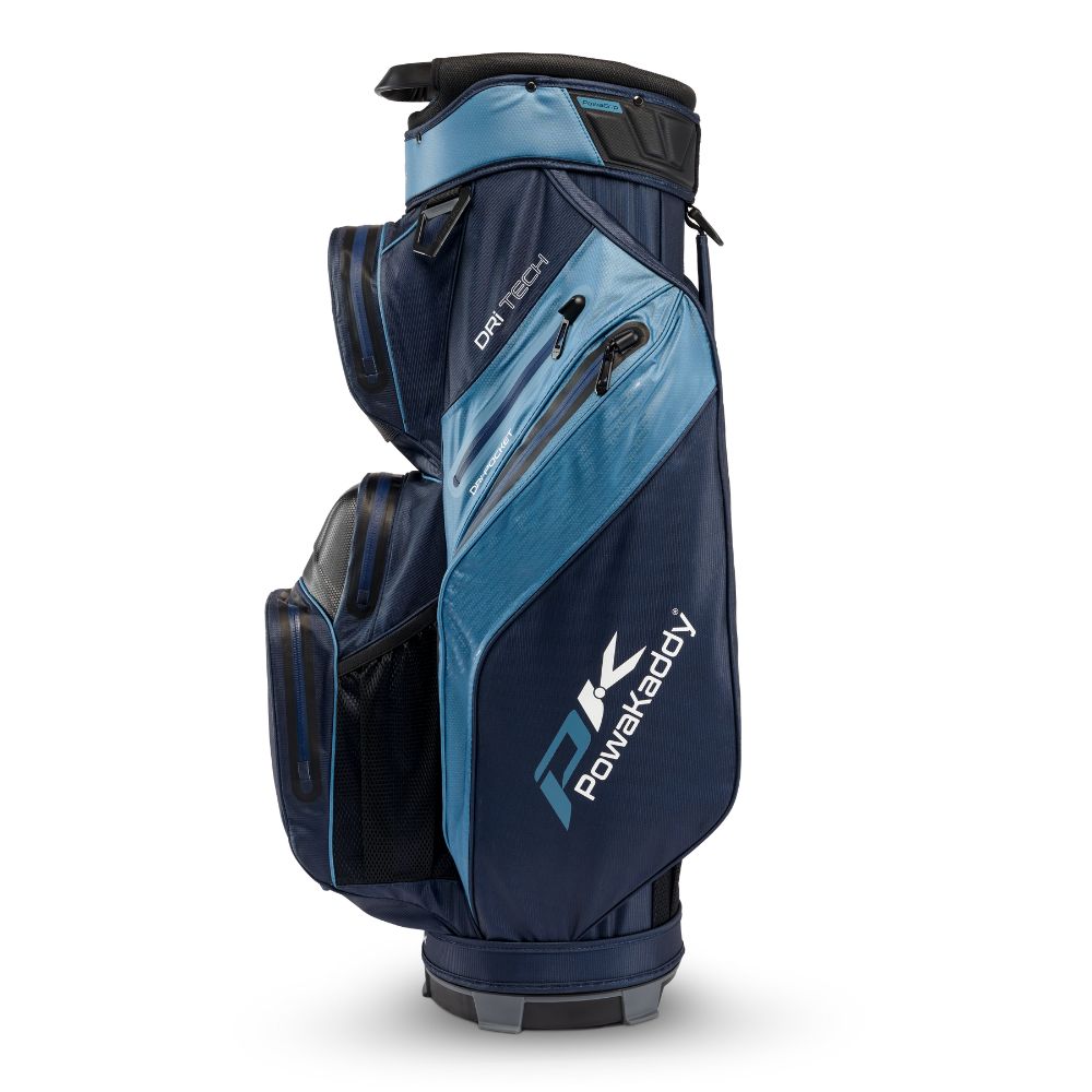 PowaKaddy Dri Tech Golf Cart Bag 2025 - Navy / Light Blue