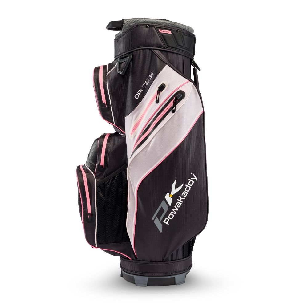 PowaKaddy Dri Tech Golf Cart Bag 2025 - Black / Pink