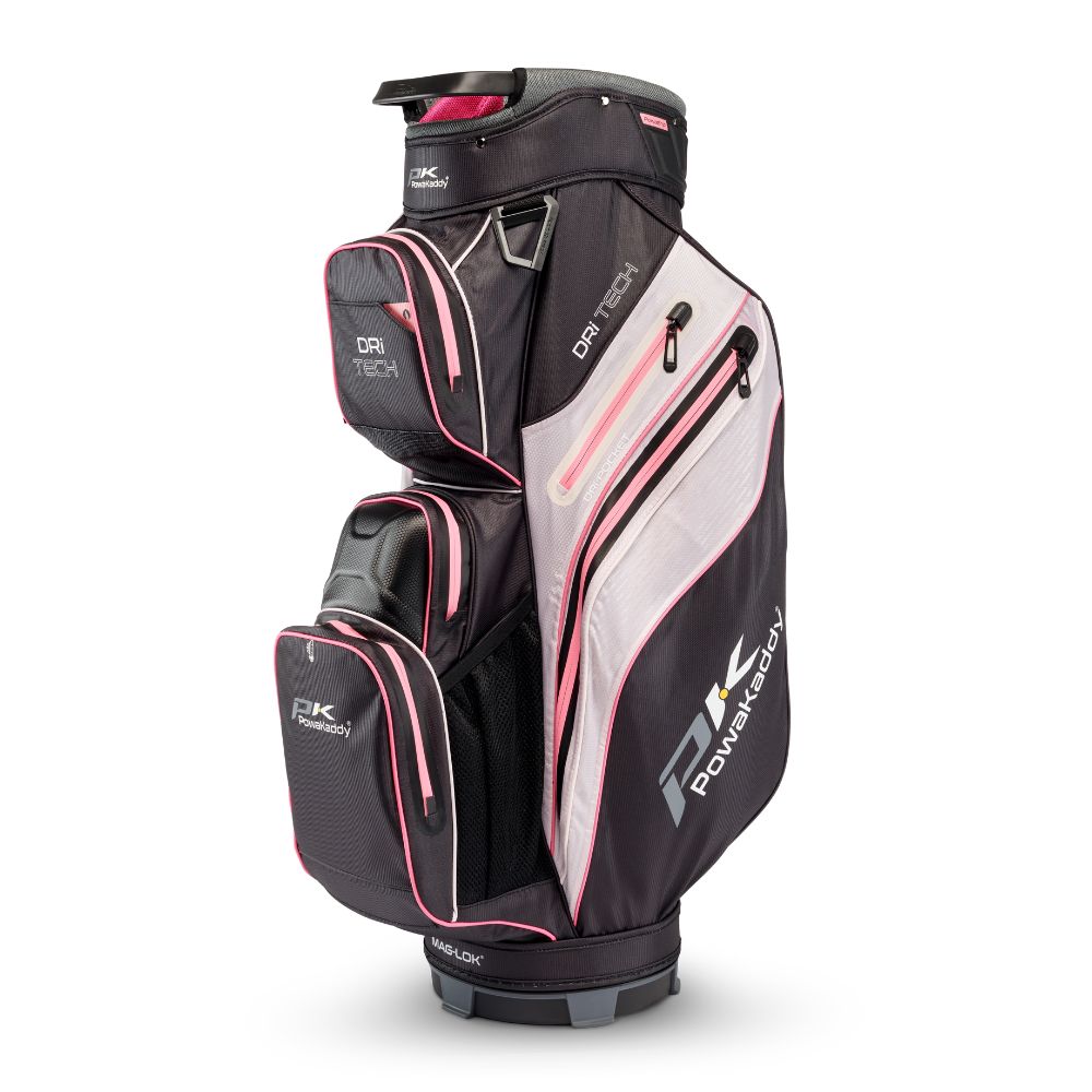 PowaKaddy Dri Tech Golf Cart Bag 2025 - Black / Pink Black / Pink