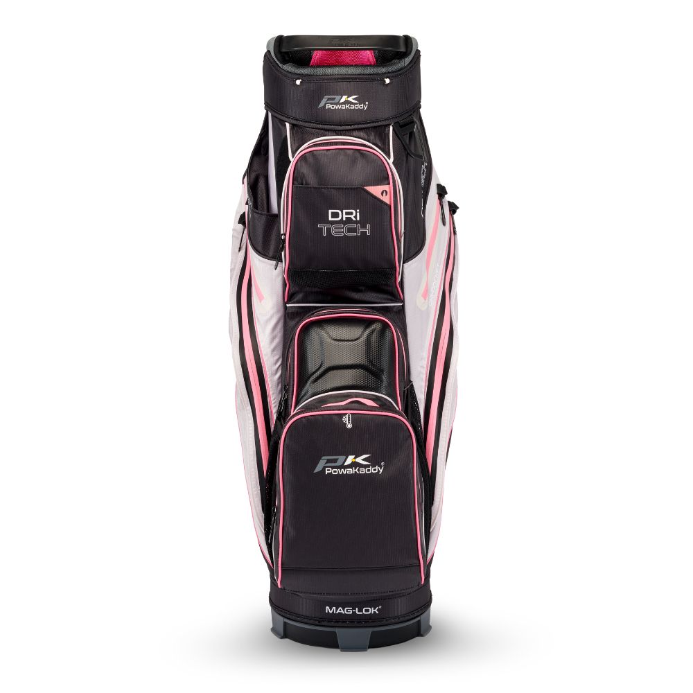 PowaKaddy Dri Tech Golf Cart Bag 2025 - Black / Pink