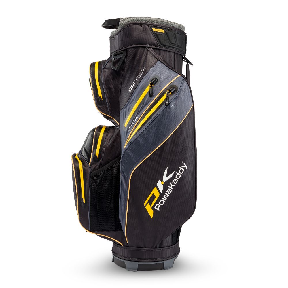 PowaKaddy Dri Tech Golf Cart Bag 2025 - Black / Yellow