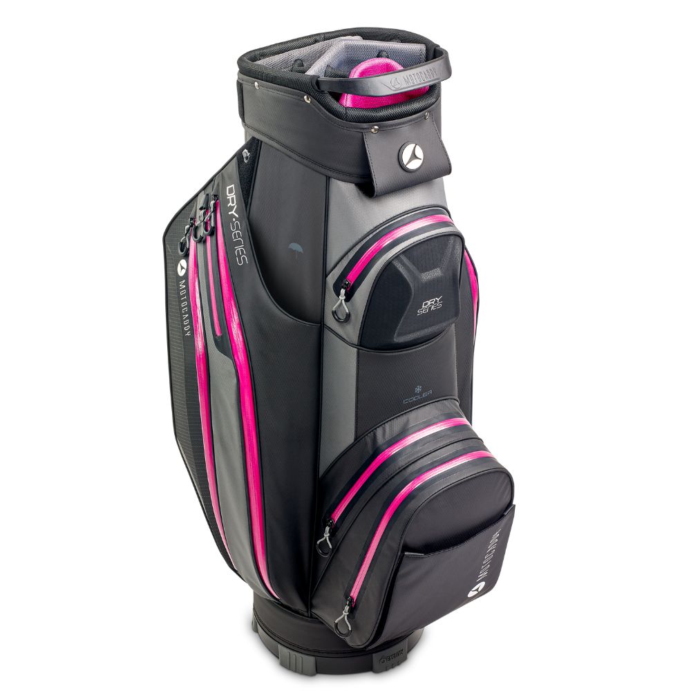 Motocaddy Dry Series Golf Cart Bag 2024 - Charcoal Fuschia   