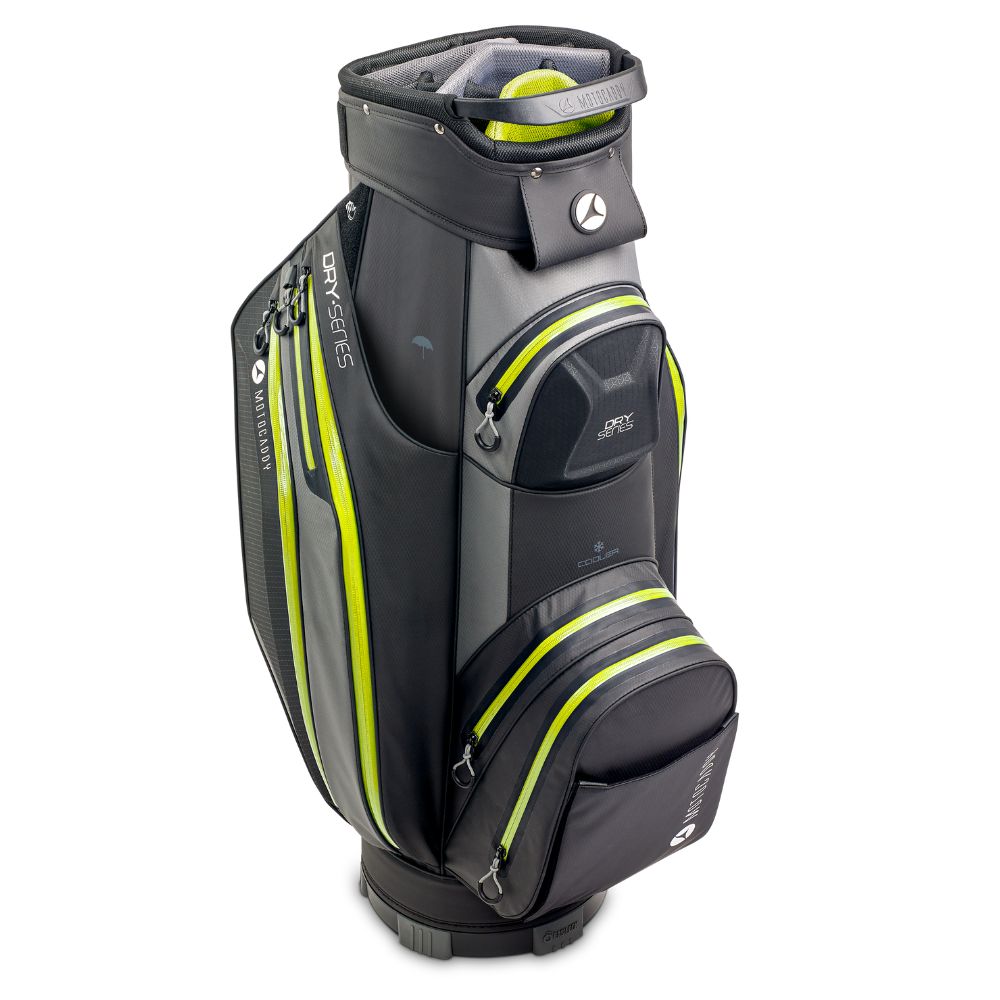 Motocaddy Dry Series Golf Cart Bag 2024 - Charcoal Lime   