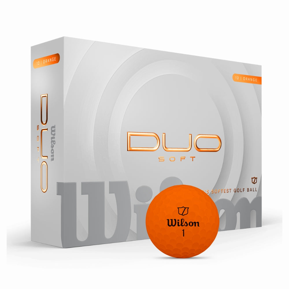 Wilson Golf Duo Soft Golf Balls 2025 - Orange Orange