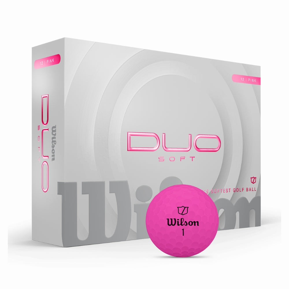 Wilson Golf Duo Soft Golf Balls 2025 - Pink Pink