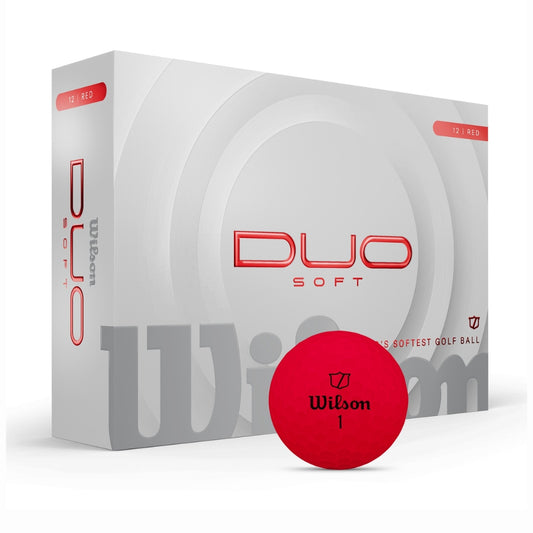 Wilson Golf Duo Soft Golf Balls 2025 - Red Red