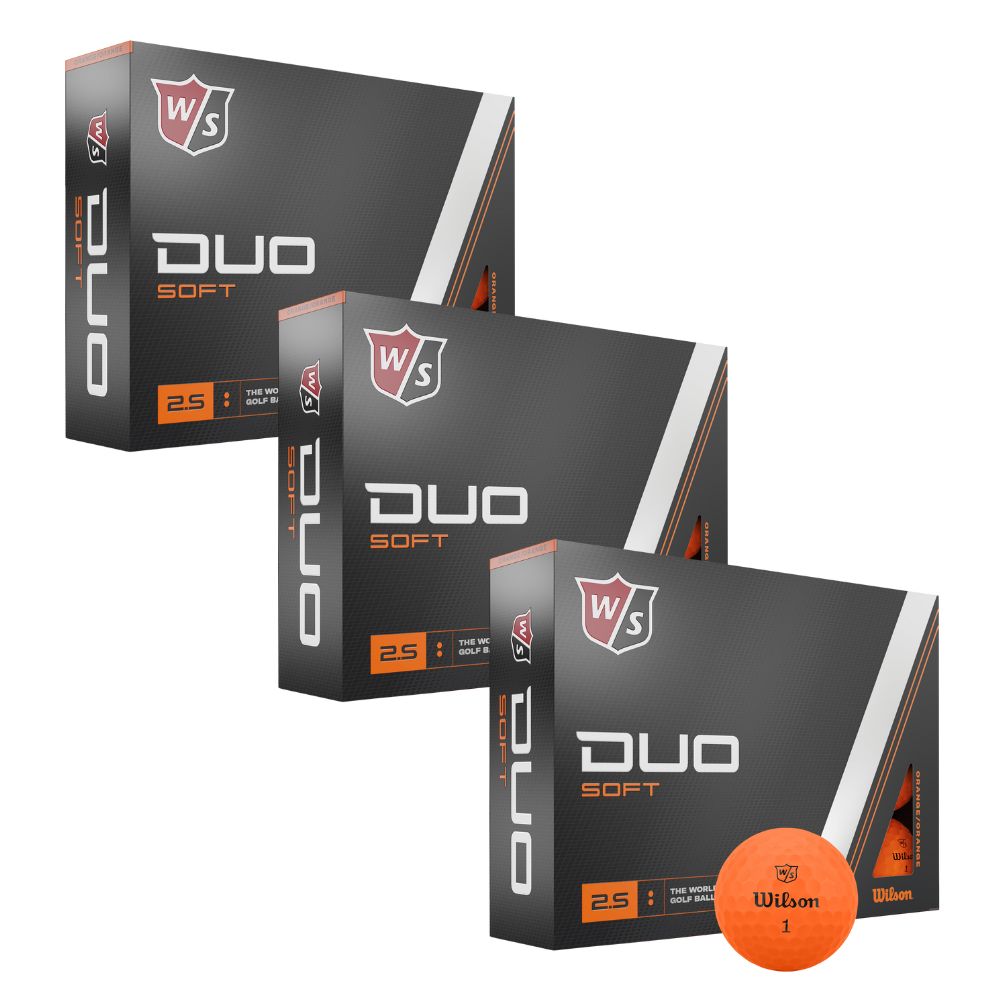 Wilson Staff Duo Soft 2.5 Golf Balls - 3 for 2 Dozen Orange  