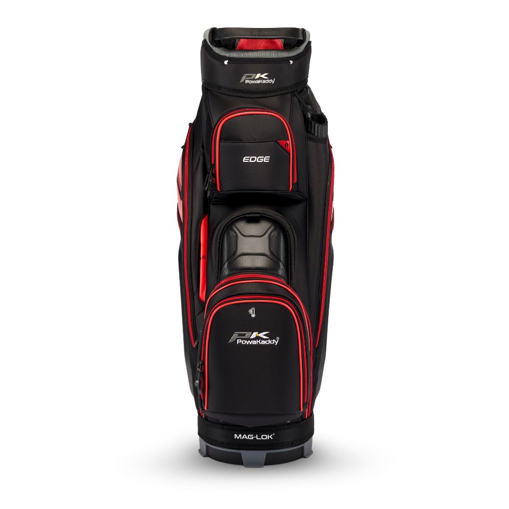 Powakaddy Edge Golf Cart Bag 2025 - Black / Red