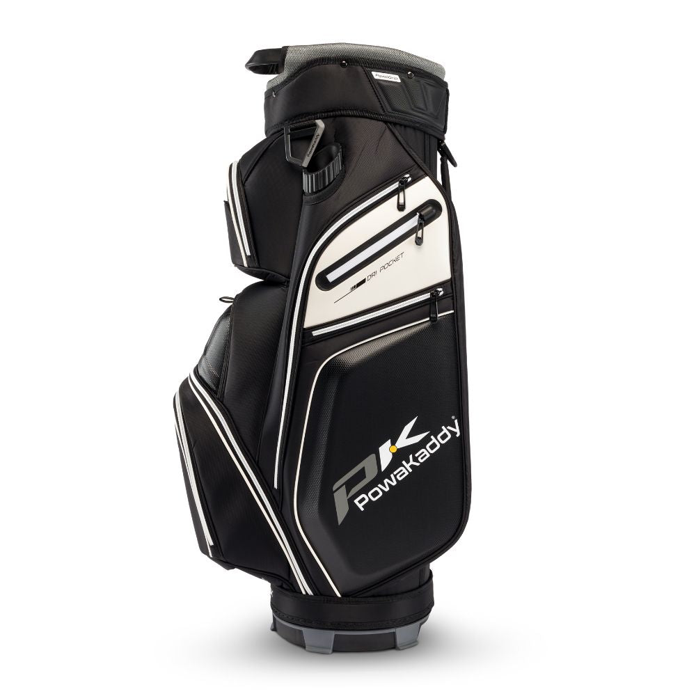 Powakaddy Edge Golf Cart Bag 2025 - Black / White