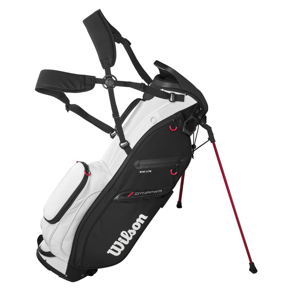 Wilson Golf Exo Lite Stand Bag 2025 - Dynapower Black / Red Dynapower Black / Red