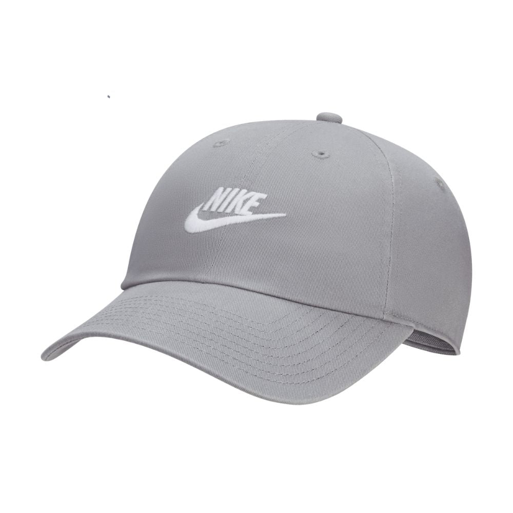 Nike Club Unstructured Futura Washed Golf Cap - FB5368 073 Particle Grey / White 073 M/L