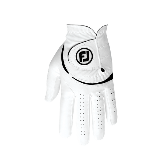 FootJoy WeatherSof All Weather Golf Glove 66159 White / Black S Left Hand (Right Handed Golfer)