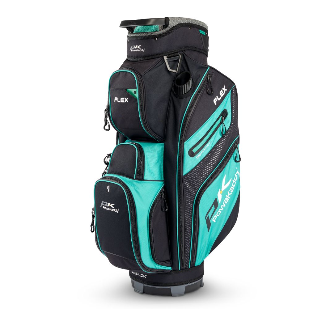 Powakaddy Flex Golf Cart Bag 2025 - Black / Teal Black / Teal