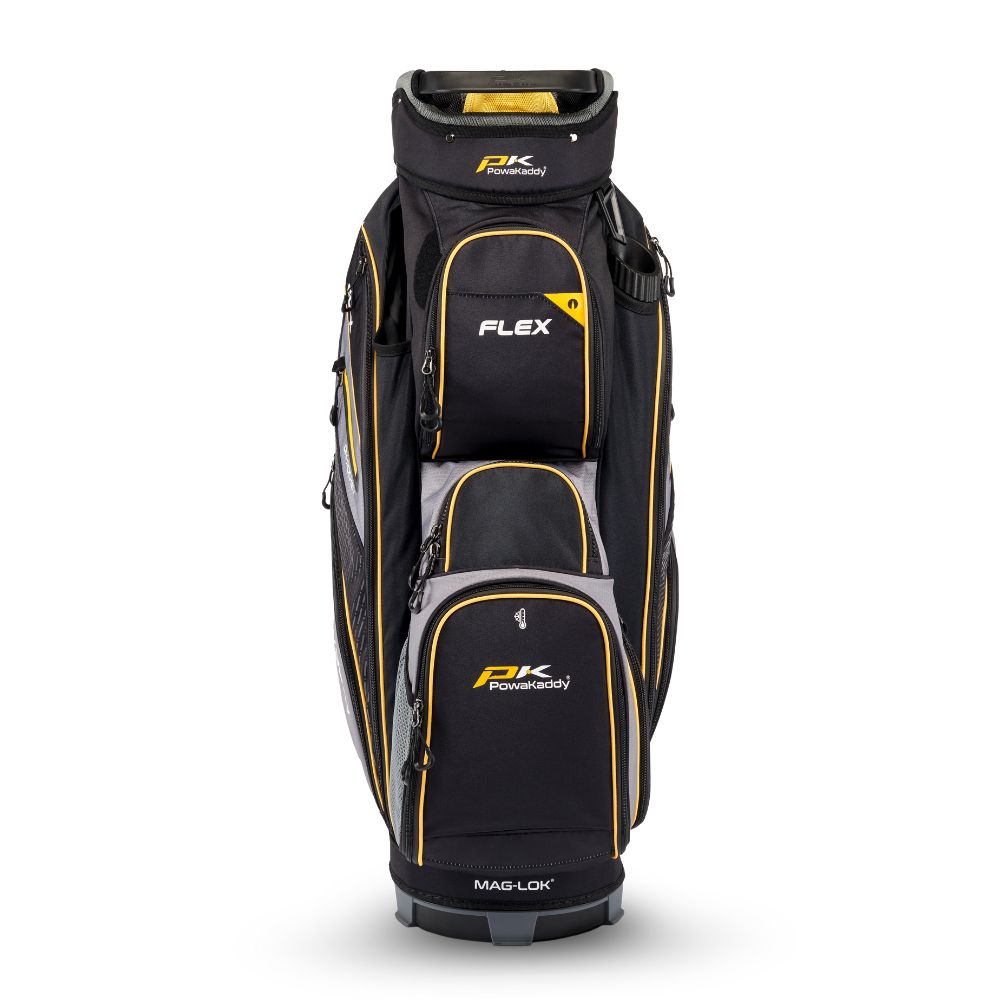 Powakaddy Flex Golf Cart Bag 2025 - Black / Yellow