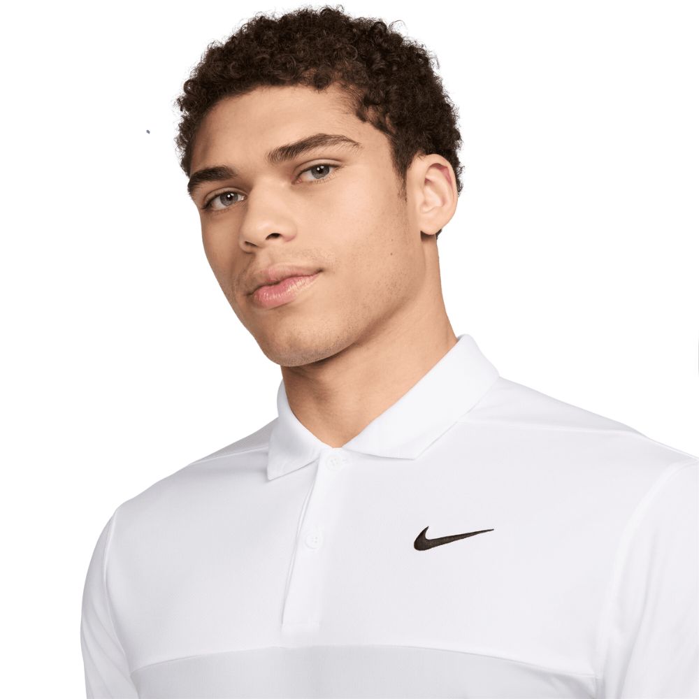 Nike Golf Dri-Fit Victory + Blocked Golf Polo Shirt 2024 - FQ1114 100   