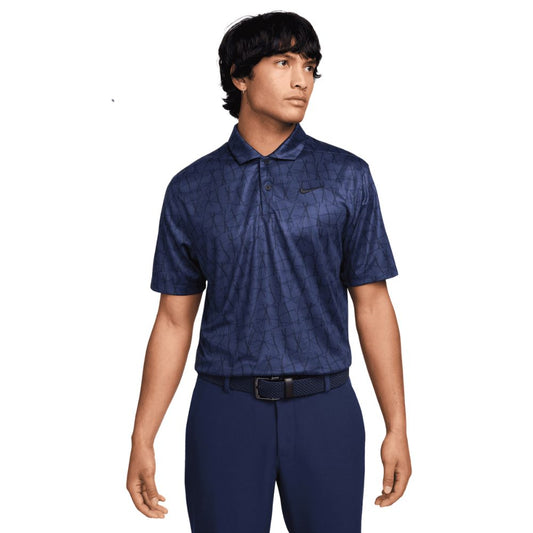 Nike Dri-Fit Victory + Longleaf Golf Polo Shirt - FQ1134 410 Midnight Navy / Midnight Navy / White 410 M