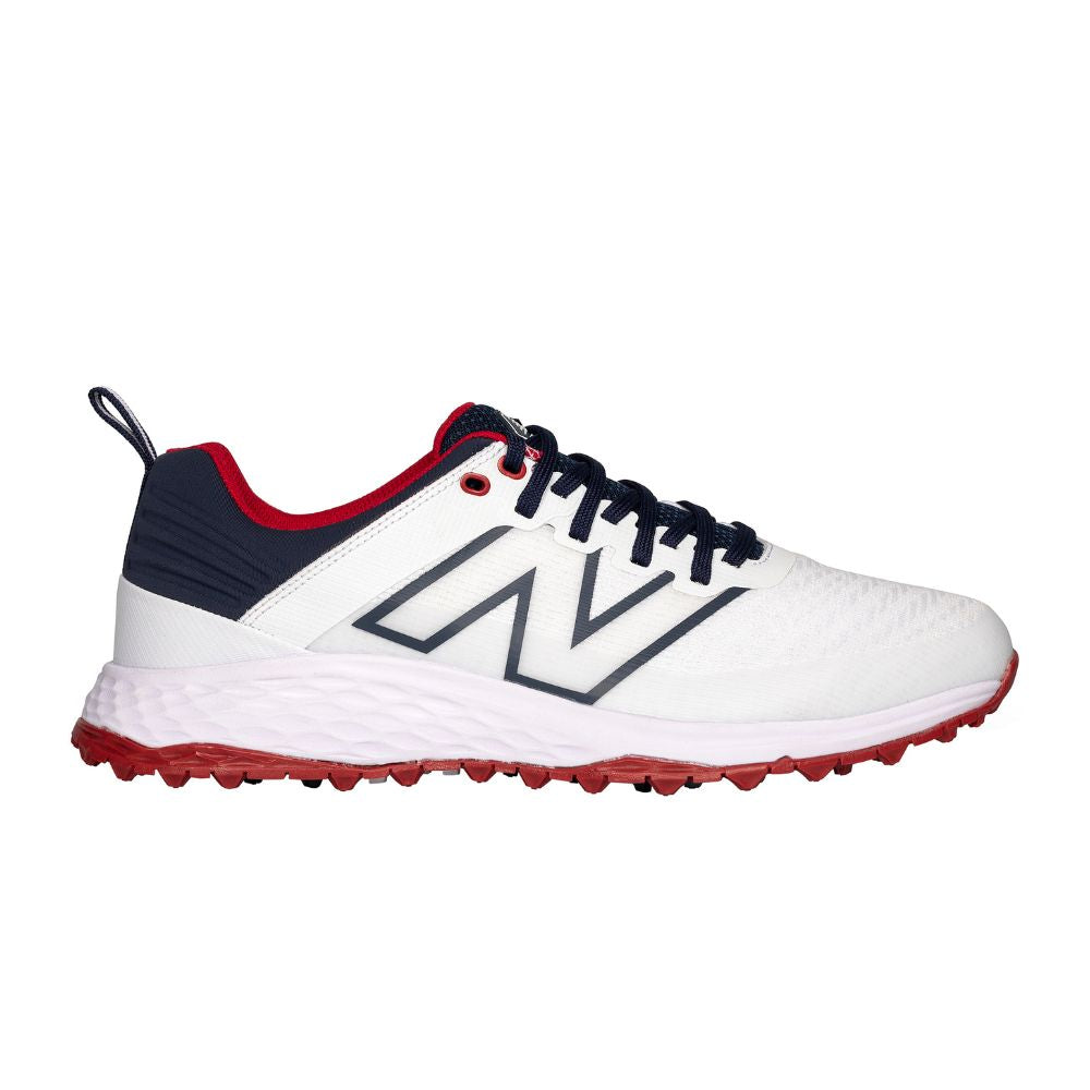 New Balance Fresh Foam Contend V2 Mens Spikeless Golf Shoes 2024 - White Navy White / Navy 7 