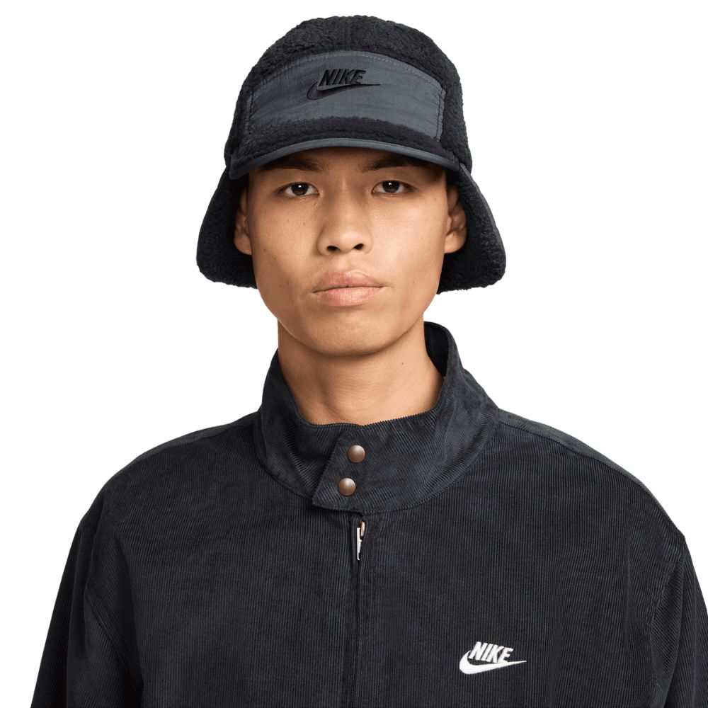 Nike FLY Unstructured Outdoor Flap Cap - FZ2111 010 Black / Iron Grey / Black 010