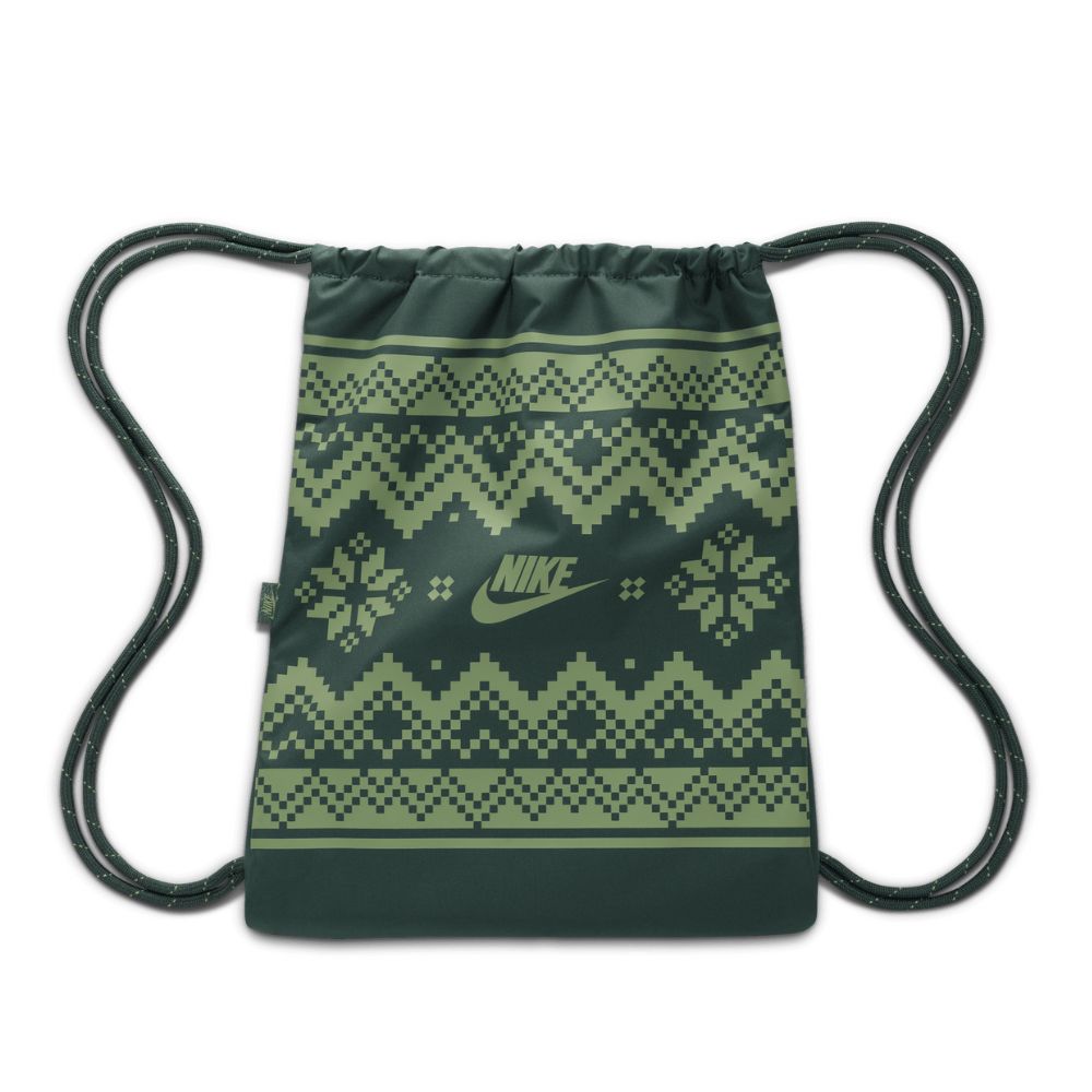 Nike Golf Heritage Drawstring Fair Isle Bag 2024 FZ7287 - 338 Vintage Green / Oil Green / Oil Green 338  