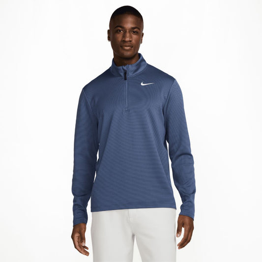 Nike DriFit Victory Therma Flex 1/2 Zip Golf Top 2025 - FZ7462-491 Diffused Blue / Obsidian / White 491 M