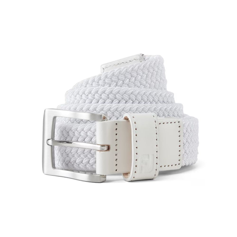 FootJoy Braided Golf Belt 2025 - 69491L White