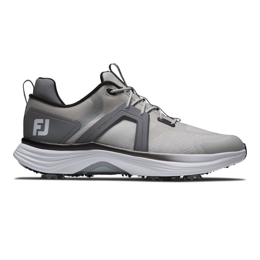 FootJoy Hyperflex Mens Spiked Golf Shoes - 55470 Grey / White / Charcoal 7