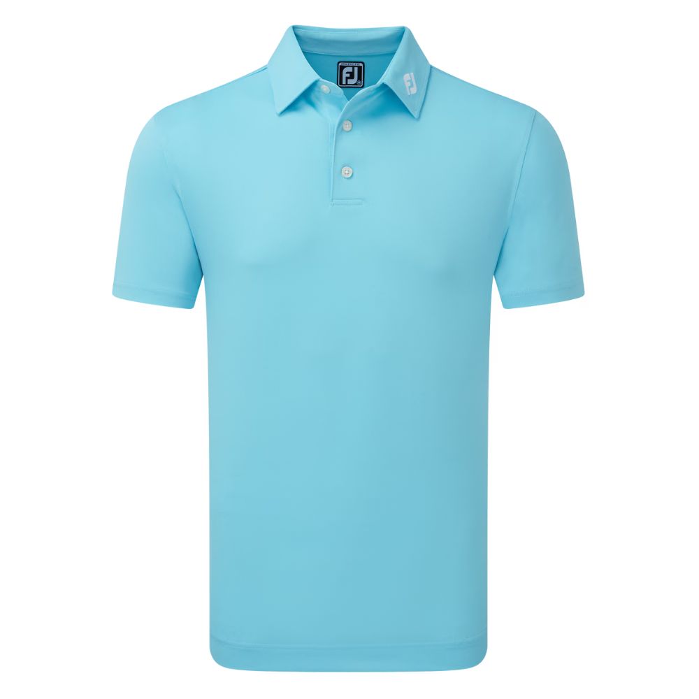 FootJoy Stretch Pique Solid Golf Polo Shirt 2025 - 80132 Riviera Blue M