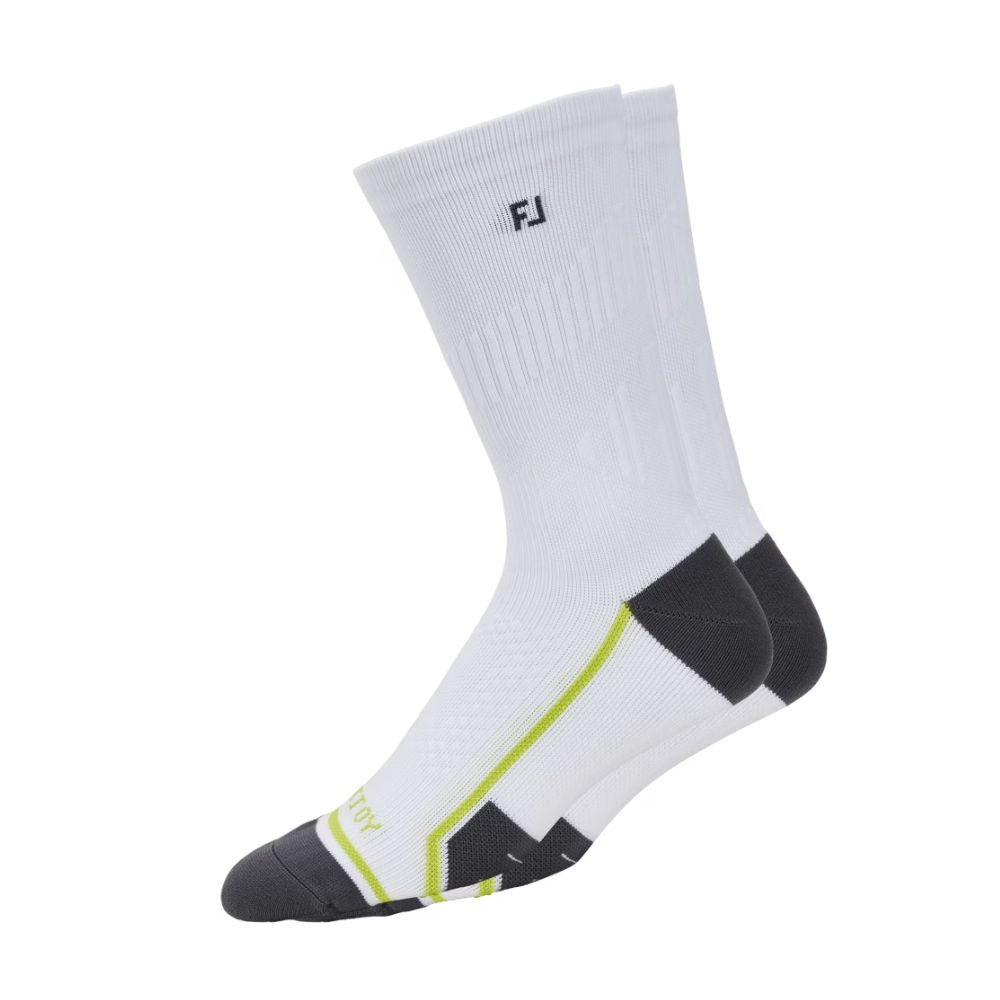 FootJoy Tech D.R.Y Crew Socks Single - 18590 White 7-11