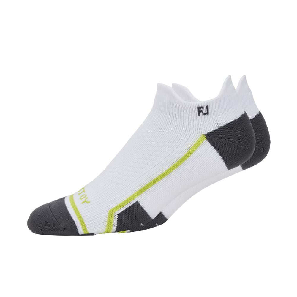 FootJoy Tech D.R.Y Roll Tab Socks Single - 18190 White 7-11